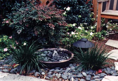 Fountain with Impatiens