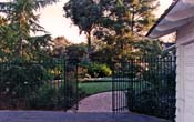 Estate Gate and Brick Walkway